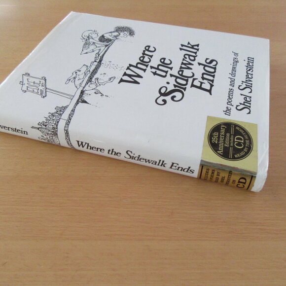 WHERE THE SIDEWALK ENDS Shel Silverstein 25th Anniversary Edition (HC 2000 & CD) - Picture 2 of 7